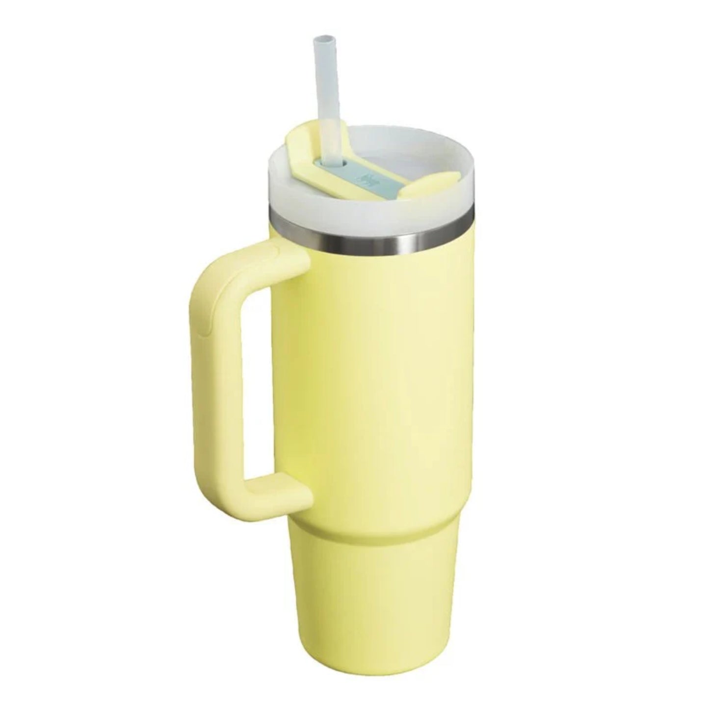 Vaso Stanley Quencher 40oz Honduras en color amarillo con tapa y popote
