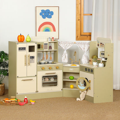 Cocina Grande Esquina Verde CL3029