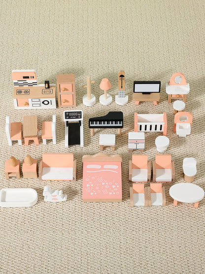 Set de Juguete 34 Piezas Mini Muebles CL3036