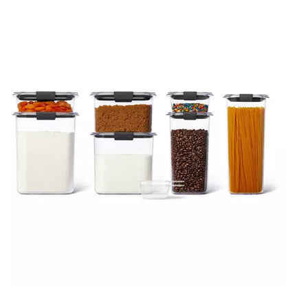 Set de 7 Recipientes Rubbermaid 14 Piezas – Sistema Easy Find Lids
