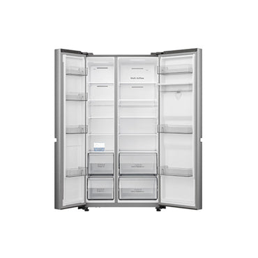 Refrigeradora Hisense Side-by-Side 23ft³ Inverter Silver RS230WV5A