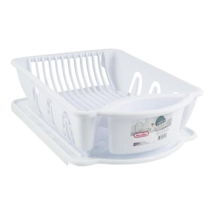 2-PIECE DISH DRAINER BL.