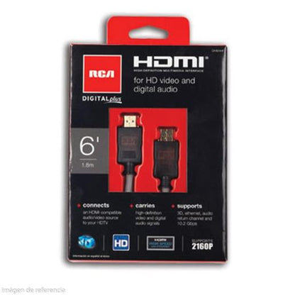 HDMI RCA CABLE 1.8 M TRANSMITS IN HD 3D/