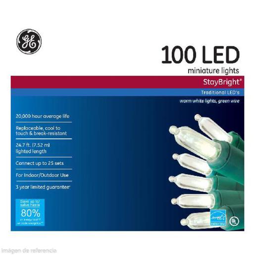 LUCES LED GE CLARAS 5.5MM 100 UNDS