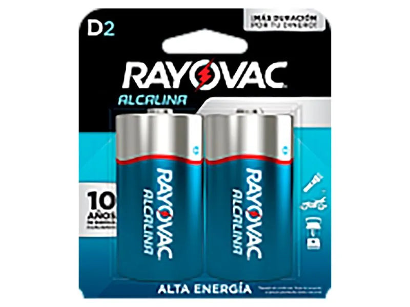 BLISTER DE PILAS ALCALINAS TIPO D DE 2 U