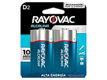 BLISTER DE PILAS ALCALINAS TIPO D DE 2 U