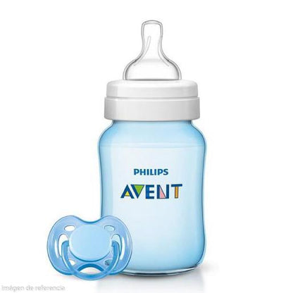 BLUE BOTTLE+PACIFIER GIFT SET