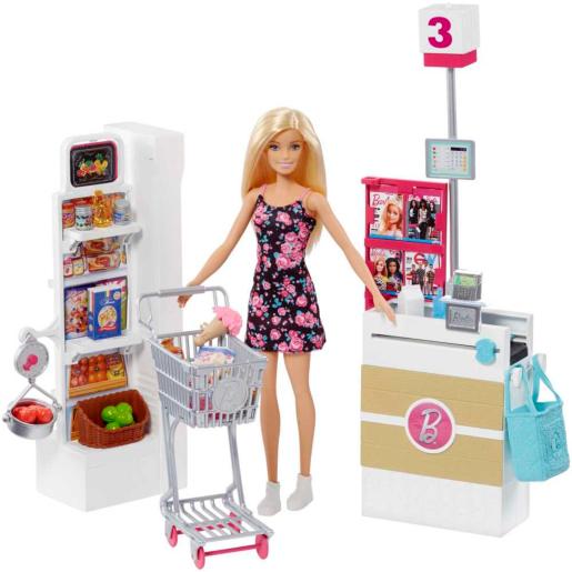 BARBIE DE COMPRAS  AL SUPERMERCADO