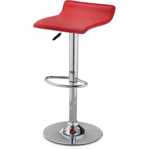 SILLA P/ BAR S/ RESPALDO ROJO