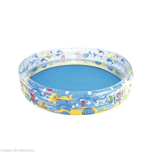 PISCINA INFLABLE REDONDA DE 3 ANILLOS