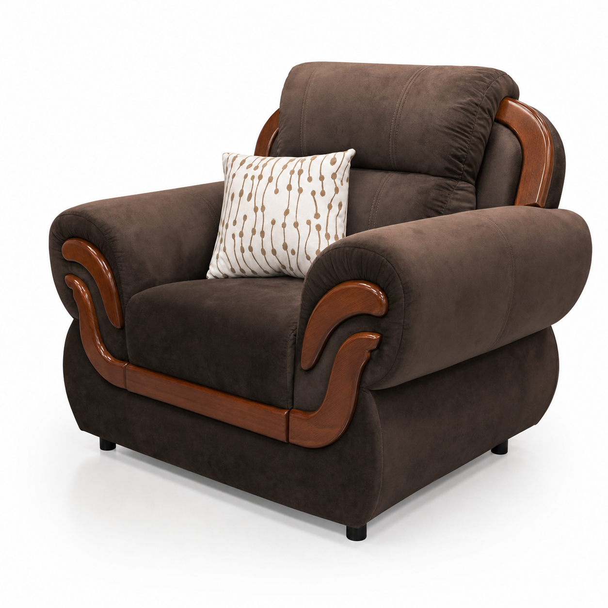CANADA 3-PIECE LIVING ROOM SET DARK BROWN