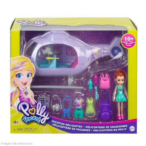 POLLY POCKET SET DE JUEGO HELICÓPTERO DE