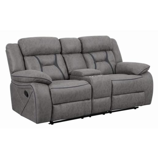 SILLON RECLINABLE HIGGINS 2 PERS. GRIS