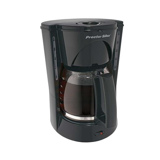 CAFETERA 12 TAZAS NEGRA DOBLE VENTANA