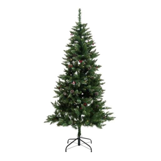 ARBOL NAVIDENO 1.8M 700 RAMAS C/CEREZOS