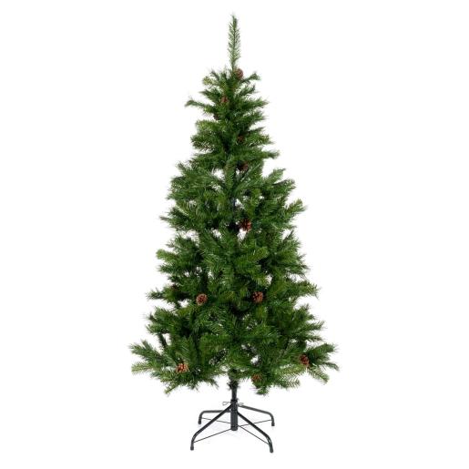 ARBOL NAVIDEÑO 1.8M 700 RAMAS C/BELLOTAS