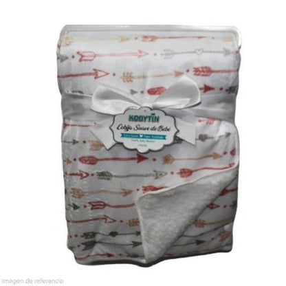 SOFT REVERSIBLE BLANKET WITH ARROW DESIGN