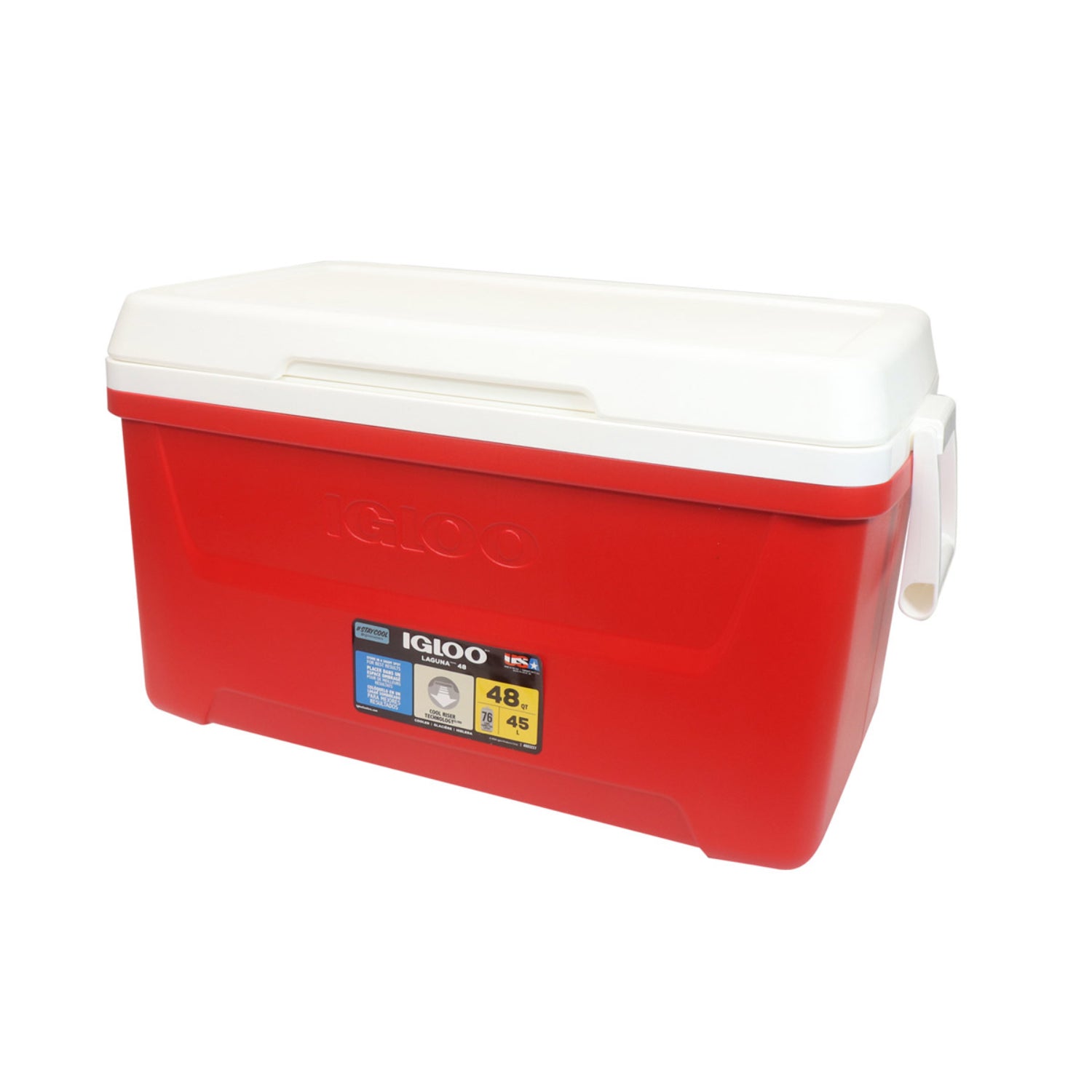 HIELERA INSULADA 48 QT ROJA