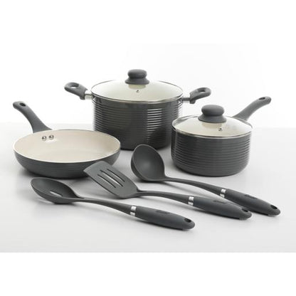 RIDGE VALLEY 8PC ALUMINUM D/POT SET