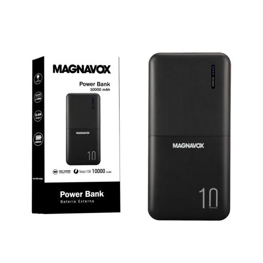 BATERIA PORTATIL 10000 MAH 2 USB NEGRA