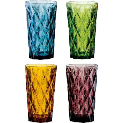 Large glass, assorted colors, 360 ml