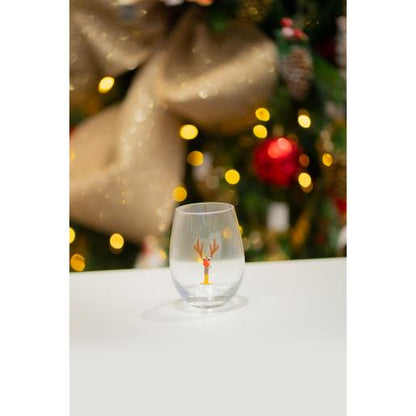 NAV. CHRISTMAS GLASS WITH LETTERS