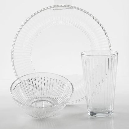 SET D/VAJILLA CLEARVIEW DIAMOND 12PCS TR
