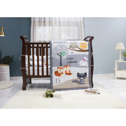 SET D/CUNA LUXE 5PZS BOSQUE GRIS