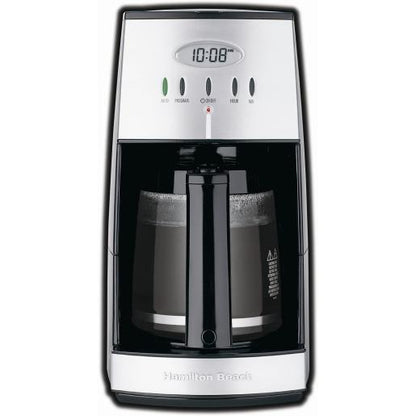 12-CUP PROGRAMMABLE SILVER COFFEE MACHINES
