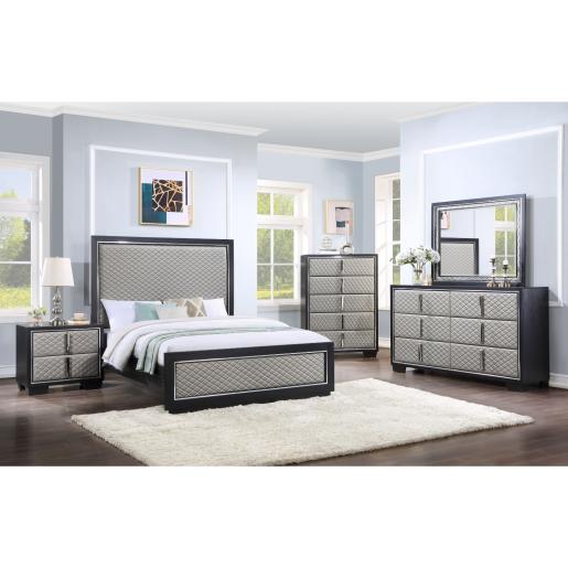 NICOLA QUEEN BEDROOM WITH 2 NIGHT TABLES