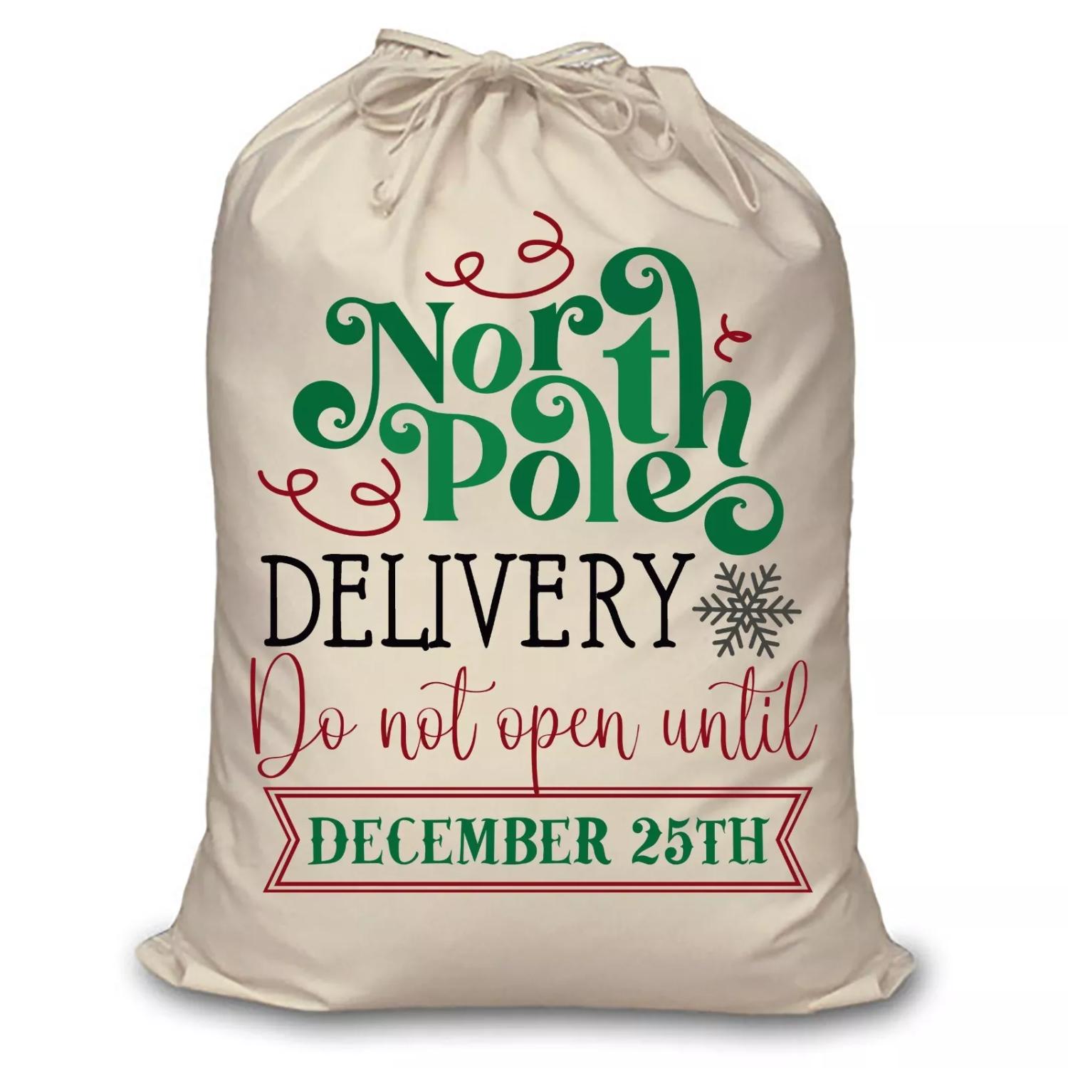 NAV. BOLSA P/REGALO D/TELA NORTH POLE 50