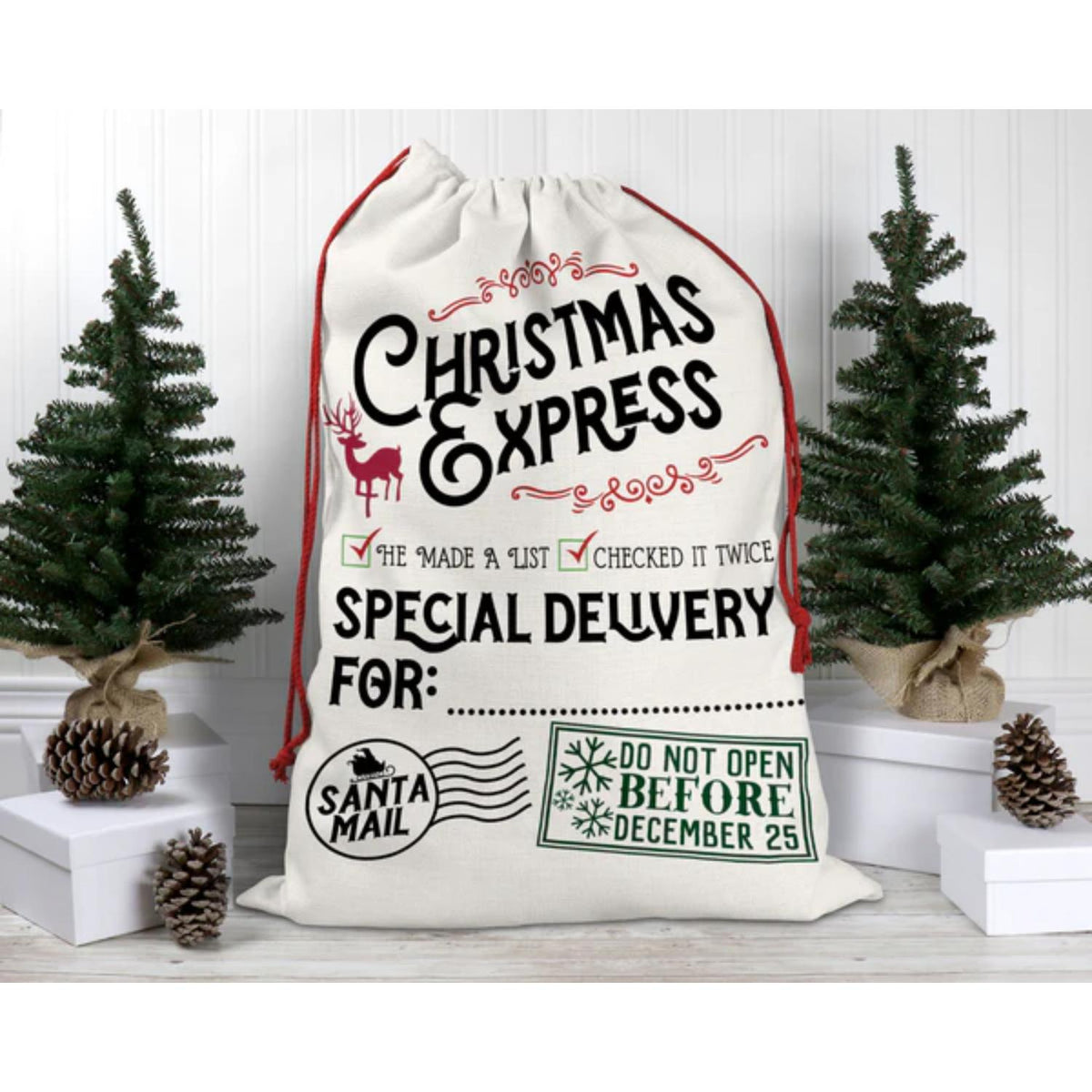 Assorted fabric gift bag