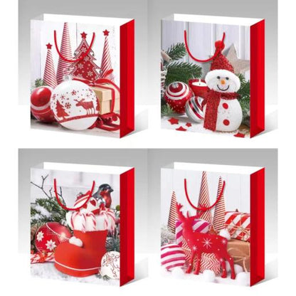 NAV. GIFT BAG DEC ASSORTMENT 12X14X6
