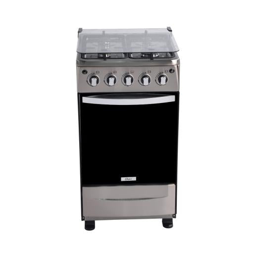 ESTUFA A GAS 20" 4 QUEM ACERO INOX