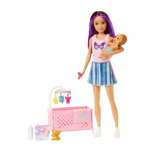 BARBIE PLAYSET BEBE SKIPPER DORMILONA