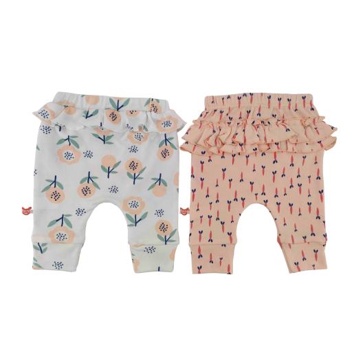 SET DE 2 PANTALONES PARA BEBE ROSADOS