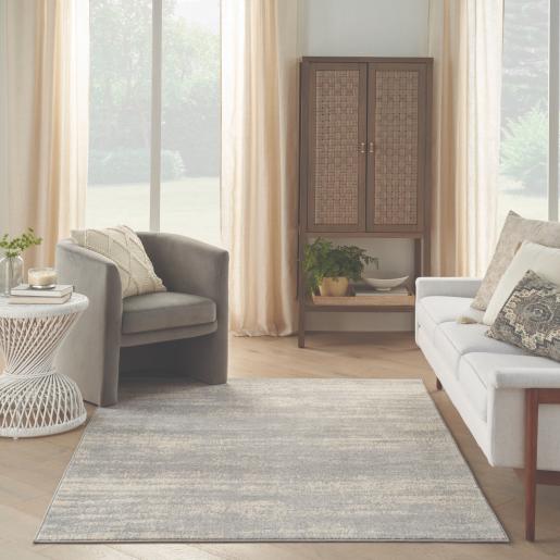 ESSENTIALS D/ROOM RUG 5'X7' GR/BG
