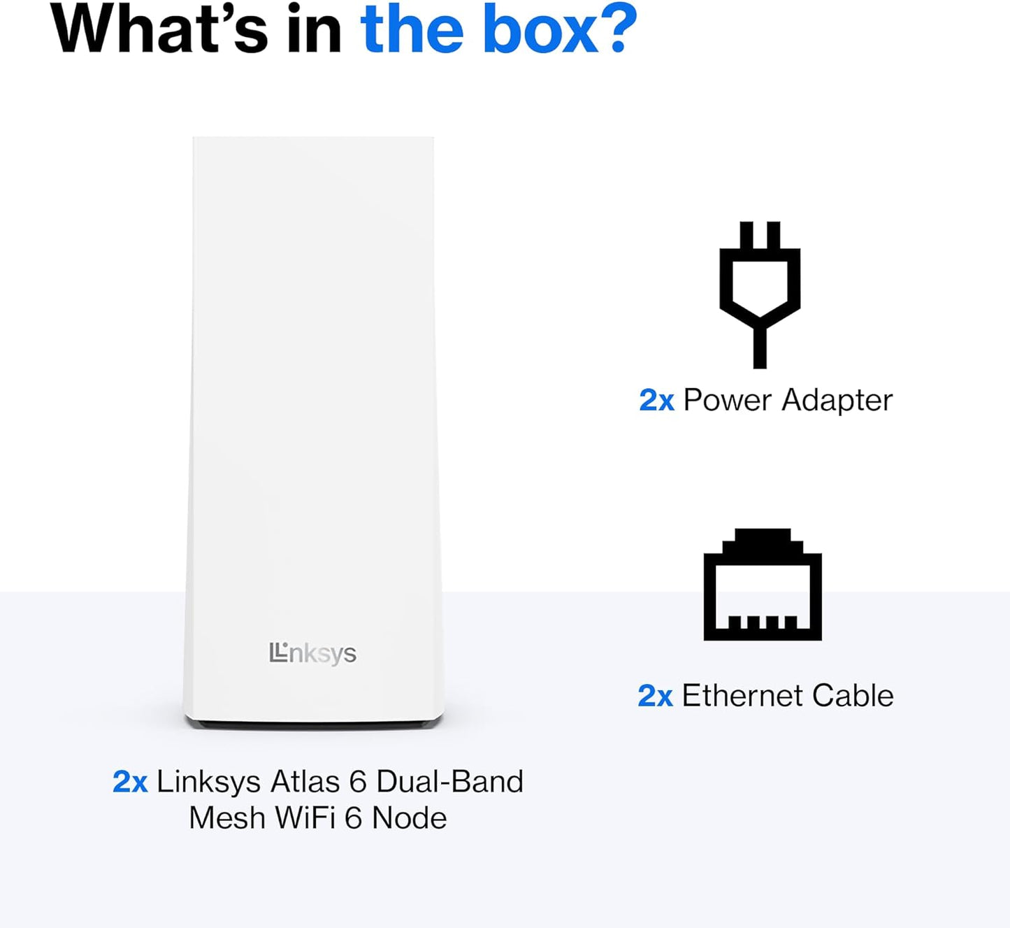 LINKSYS ATLAS-6 MESH ROUTER 2 PACK