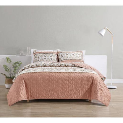 6-Piece Queen Diamond Quilt Set