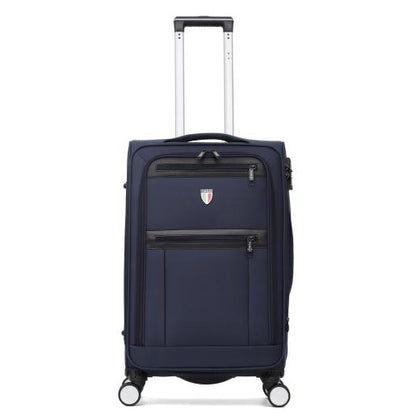 8 WHEELS 28 BLUE TOURIST SUITCASE
