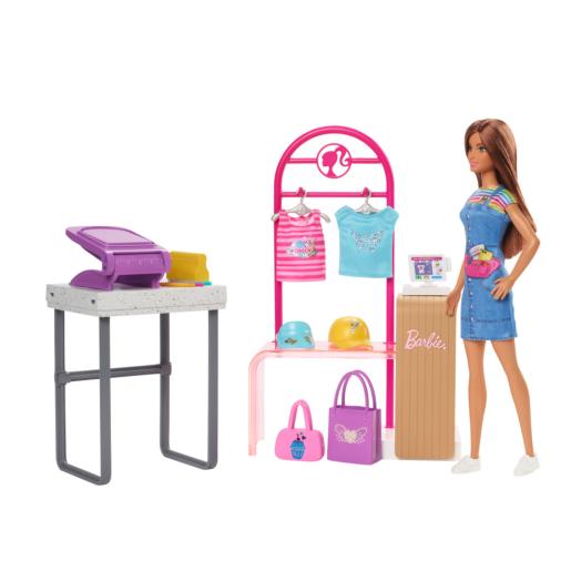 BARBIE DISEÑA Y VENDE PLAYSET C/MUÑECA