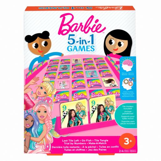 BARBIE JUEGOS DE MESA 5 EN 1