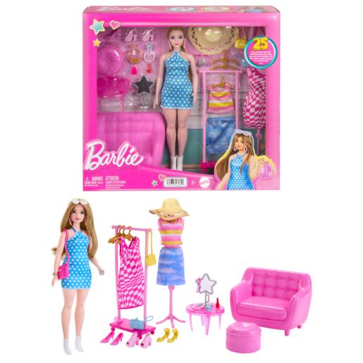 BARBIE MUÑECA Y SET DE CLOSET