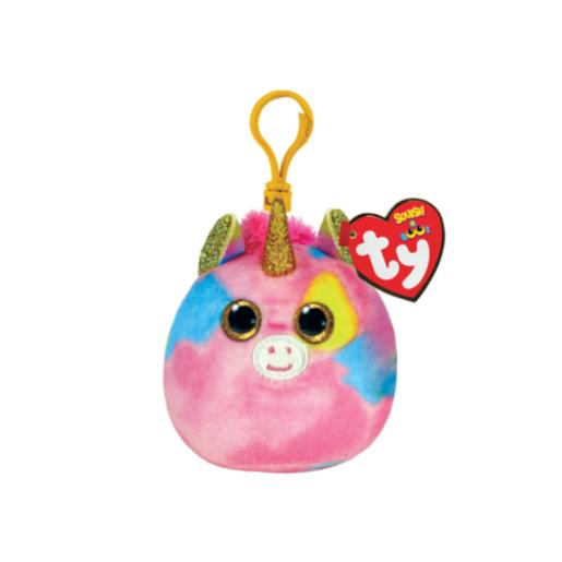 TY SQUISH-A-BOOS CLIP UNICORNIO