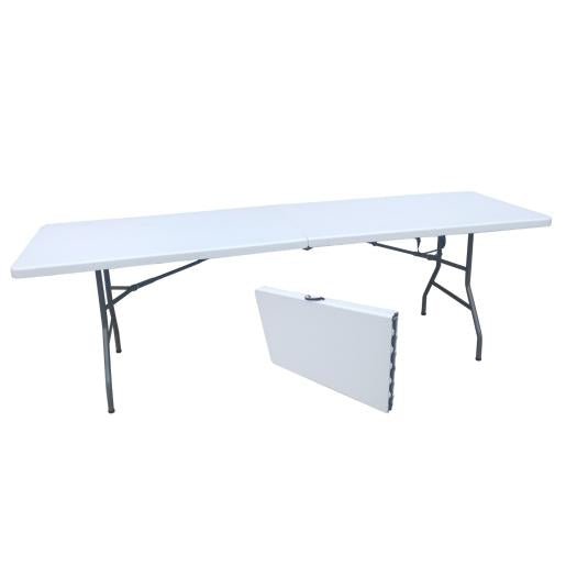 MESA PLEGABLE 8FT/244CM BL.