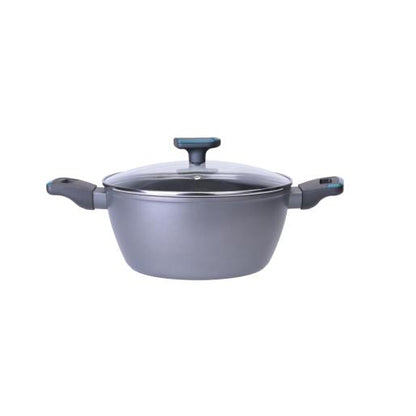 POT D/ALUM. FORGED W/COVER 28CM