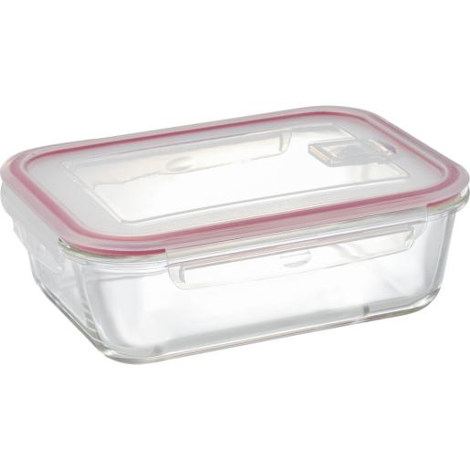 REC. D/GLASS W/VAC COVER. RECT. 1500ML