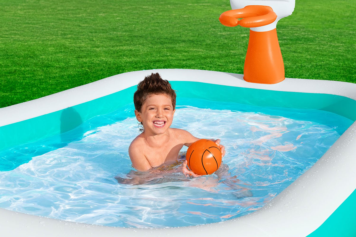 PISCINA INFLABLE CON ARO 2.51X1.68X1.02M