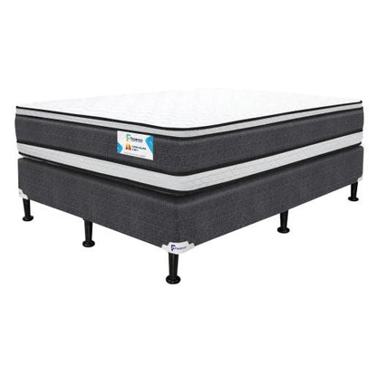 3-IN-1 SILVER QUEEN BED + 1 PILLOW