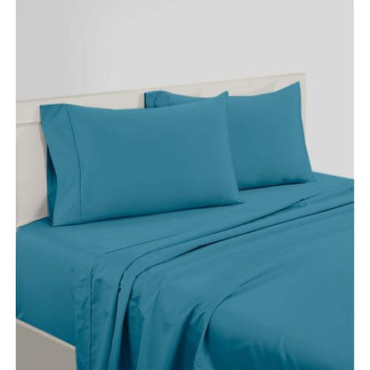4PC AQUA QUEEN SHEET SET